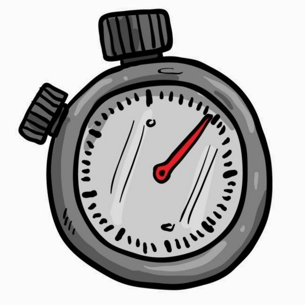 Секундомер без фона