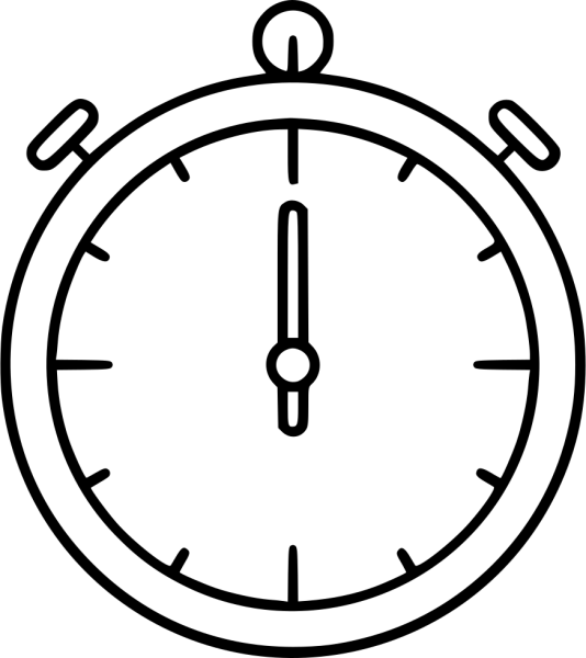 Секундомер нарисованный