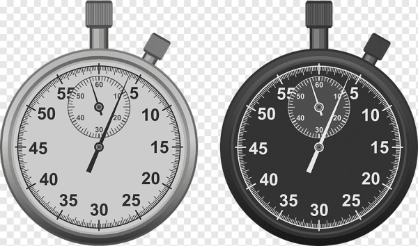 Секундомер на прозрачном фоне