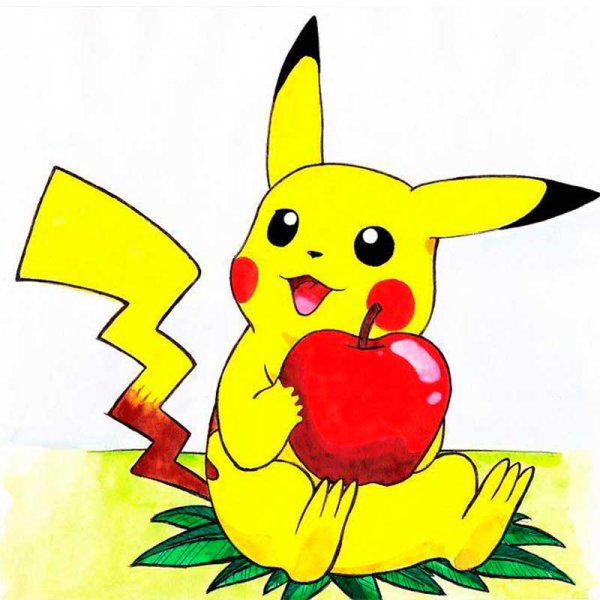 Аниме кавай Пикачу