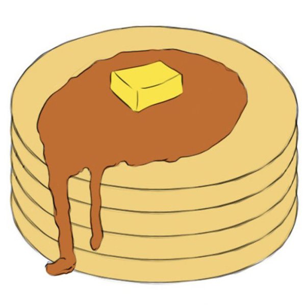 Нарисовать блины