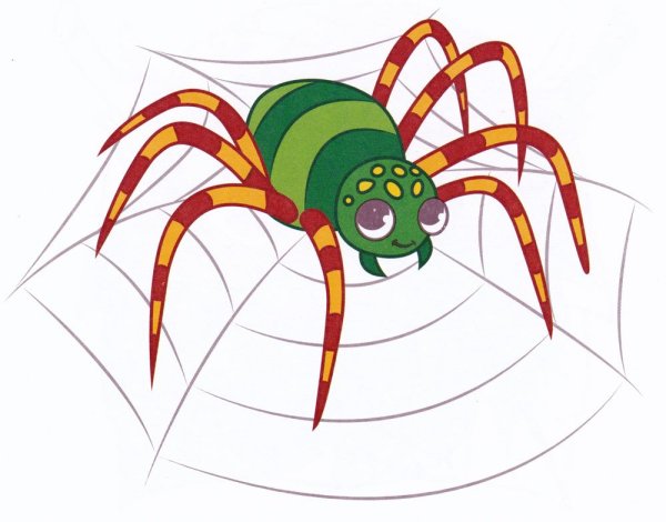 Паук рисунок для детей