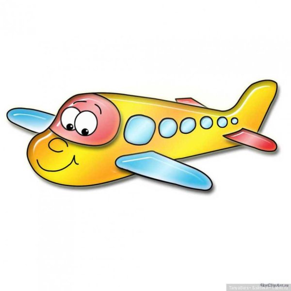 Трафарет самолета для рисования