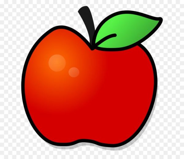 Яблоки мультяшные