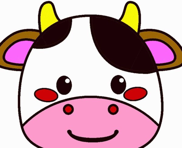 Маска коровы для детей