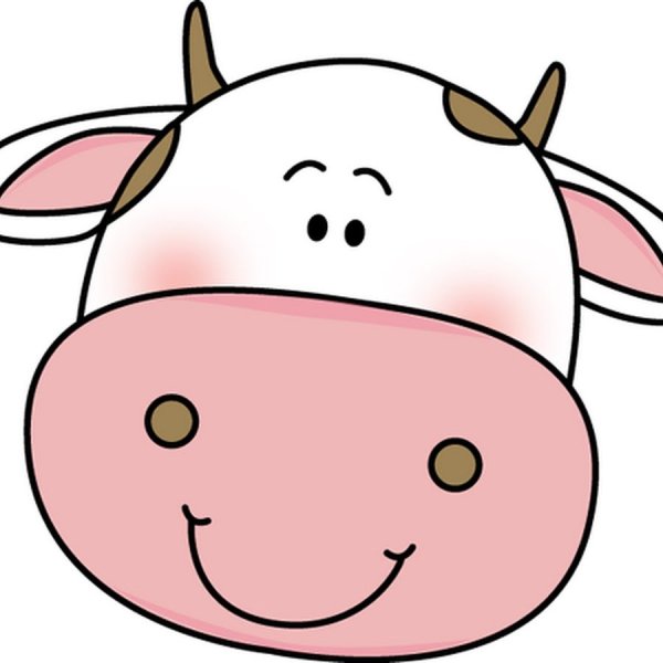 Мультяшная мордочка коровы