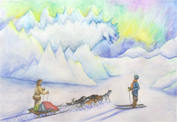 Красивая Арктика рисунок