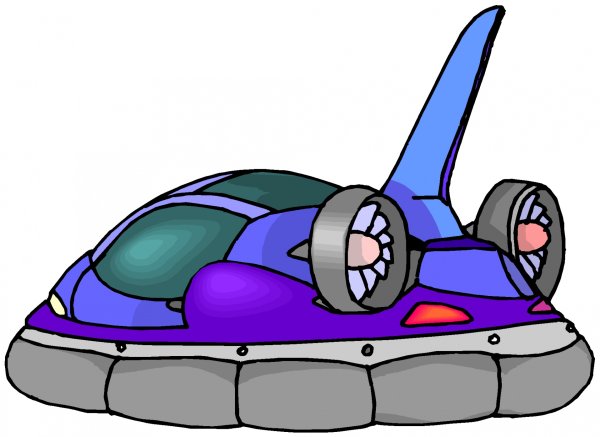 Машина, летающая на воздушной подушке