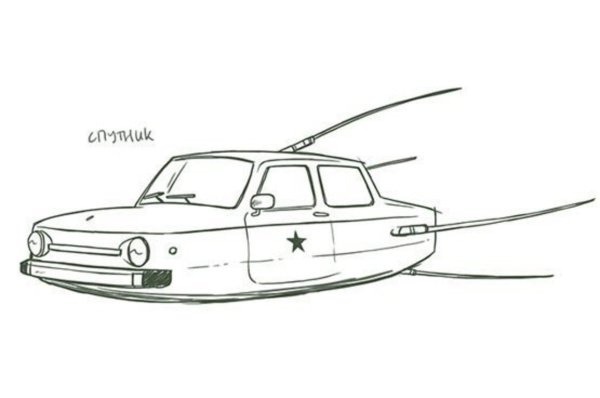 Летающая машина карандашом