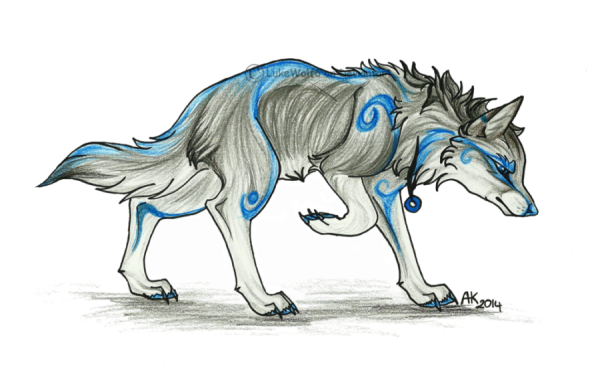 Волк для срисовки