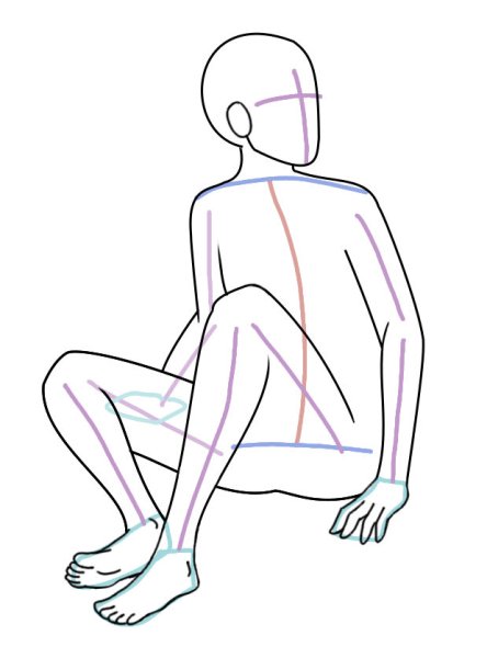 Человек в сидячей позе