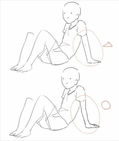 Сидячие позы для рисования