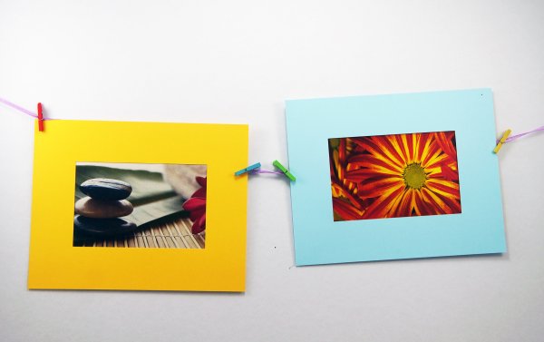 Бумажная рамка паспарту