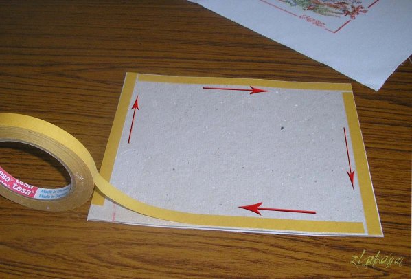Бумажная рамка паспарту