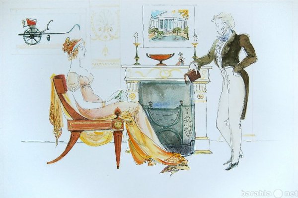 Иллюстрации к роману Евгений Онегин Пушкина