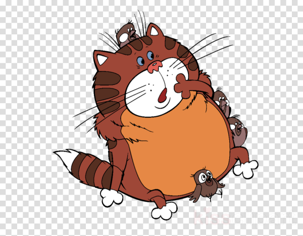 Толстый кот из мультфильма