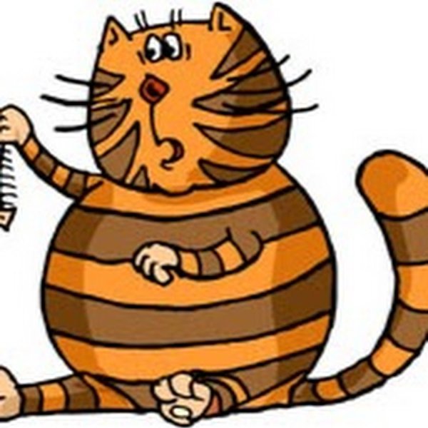 Толстый кот мультяшный