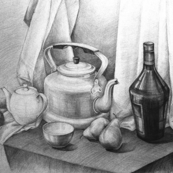 Академический рисунок соусом