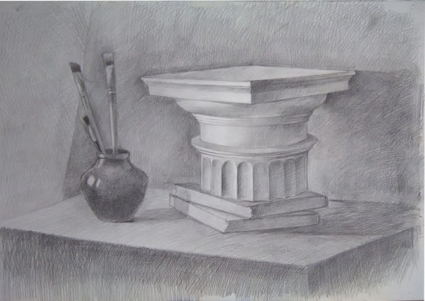 Академический рисунок натюрморт