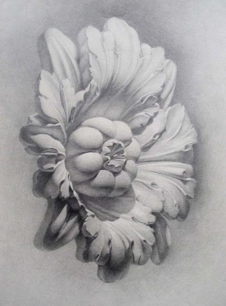 Гипсовая фигура. Орнамент «цветок лотоса»