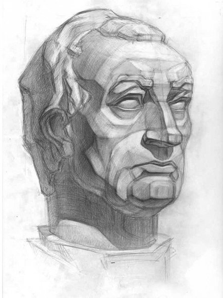 Гипсовая голова Гаттамелата