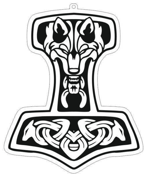 Молот тора орнамент