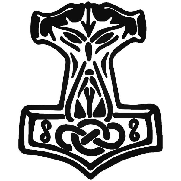 Молот тора Мьёльнир тату