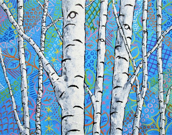 Береза мультяшная