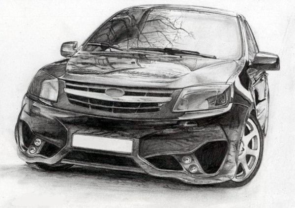Рисунок Лады Гранты карандашом