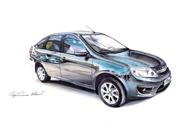 Раскраска Лада Веста св кросс