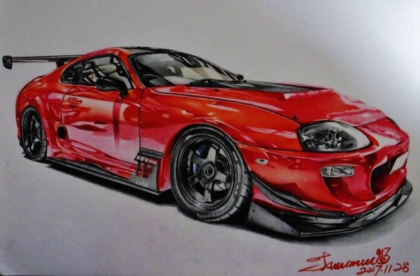 Toyota Supra a80 контур