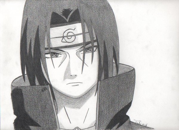 Итачи Эдо Тенсей карандашом