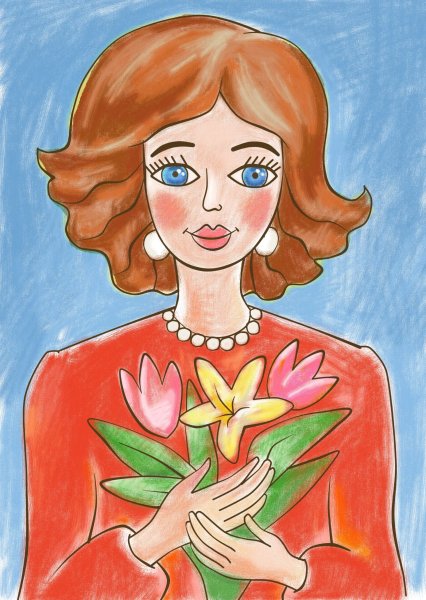 Рисунок моя мама