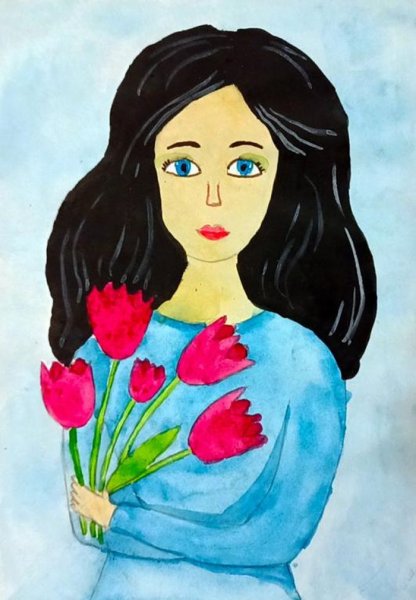 Красивый рисунок для мамы