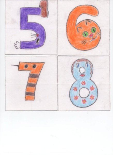 Рисунок в виде цифры