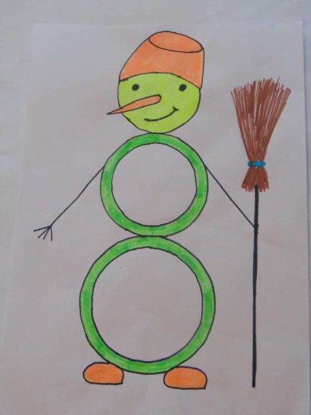 Рисунок на тему Оживи цифру