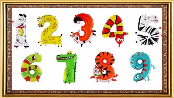 Аппликация цифры