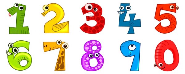 Цифры с глазками