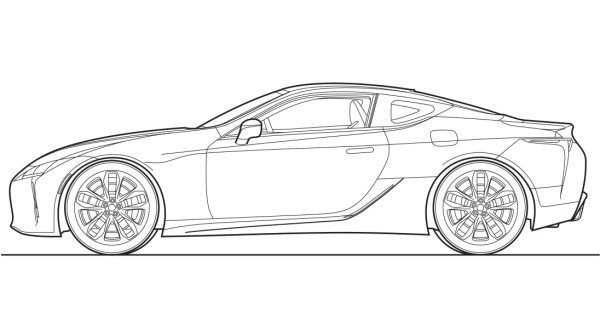 Lexus lc500 Sketches