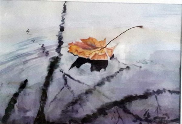 Одиночество акварель