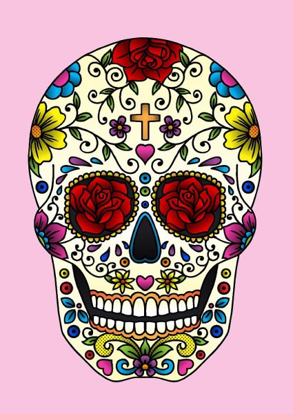 Мексиканский череп Калавера