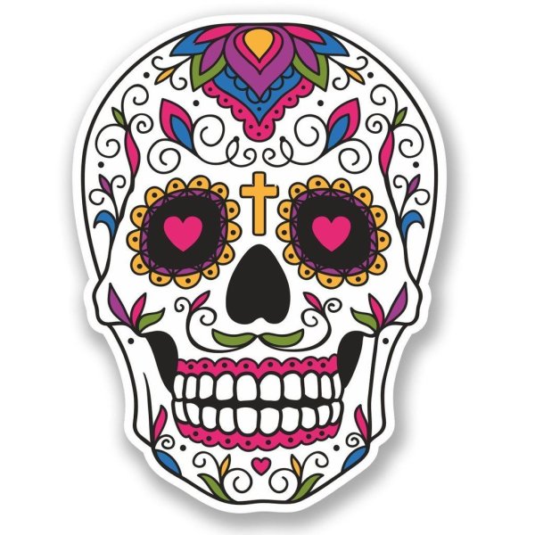 Сахарный череп тату