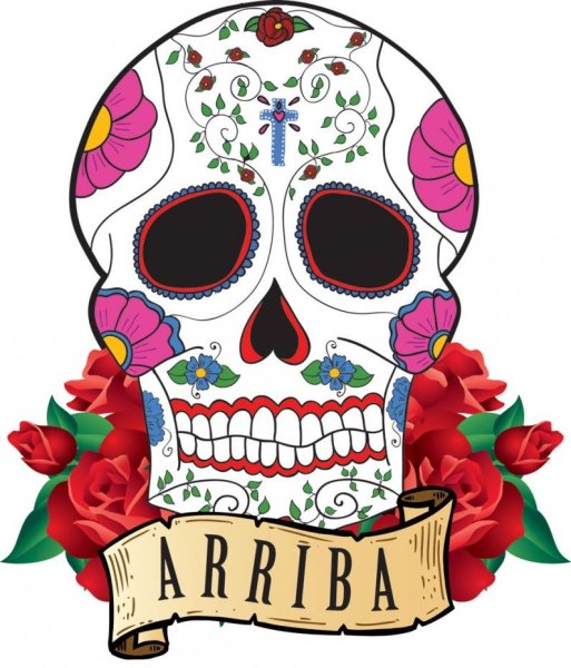 Мексиканский череп Калавера