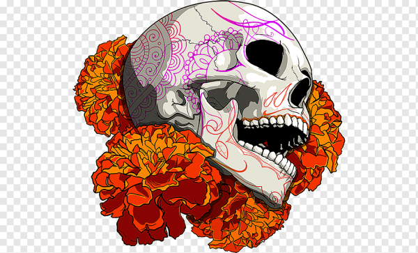 Мексиканский праздник мертвых череп