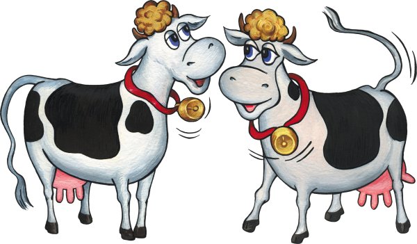 Мультяшные коровы