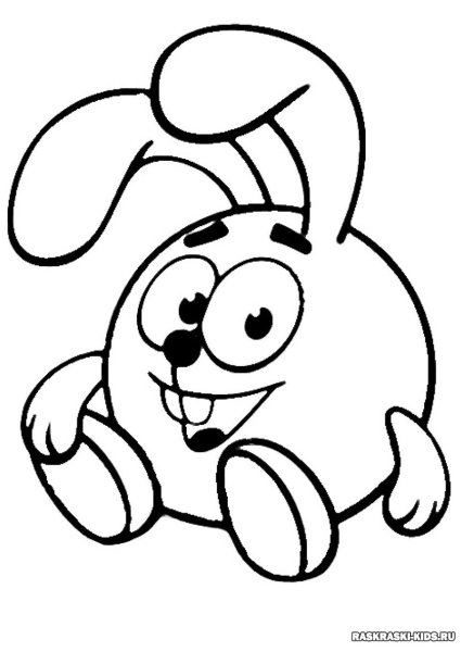 Раскраска Смешарики Крош