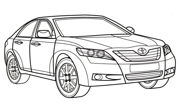 Раскраска Toyota Camry