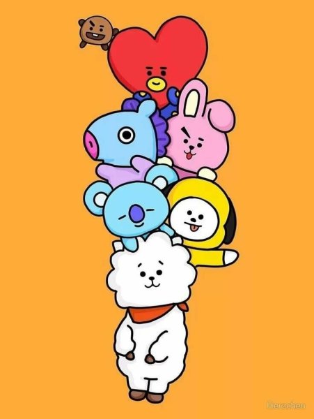 Персонажи БТС bt21 тата