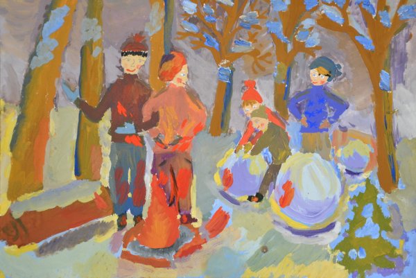 Станковая композиция в художественной школе