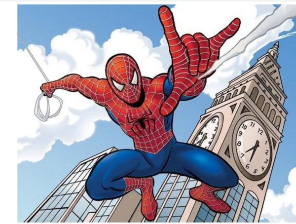 Человек паук детский рисунок